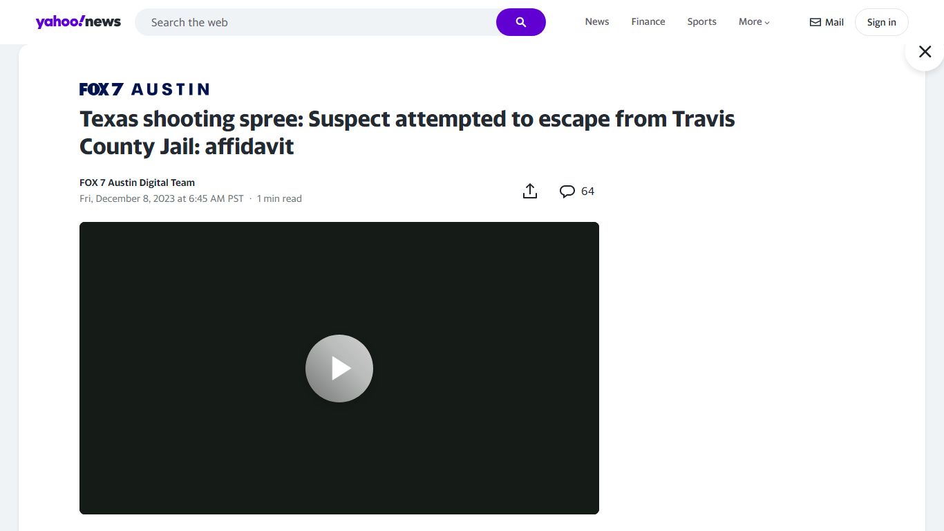 Texas shooting spree: Suspect attempted to escape from Travis County ...